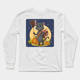 Cat Halloween Long Sleeve T-Shirt